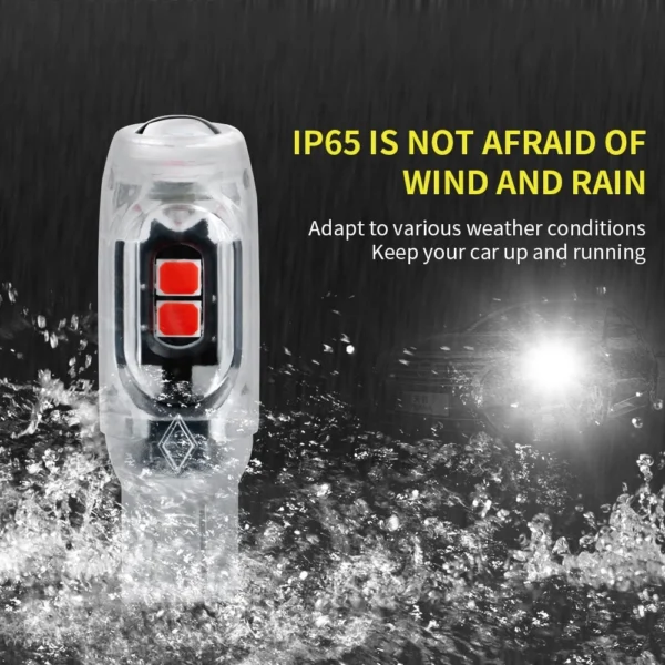 Random T10 W5W LED Strobe Bulb 12V