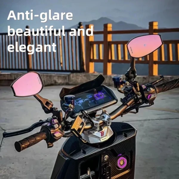Random Universal Motorcycle Anti Glare Side Mirror