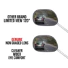 Chrome Long Stem Side Mirror