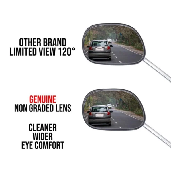 Chrome Long Stem Side Mirror