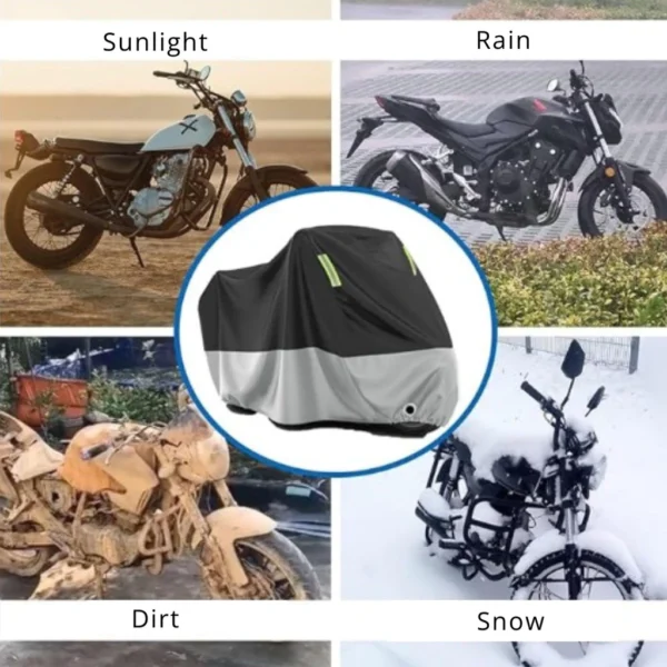 Motorcycle Cover Universal Waterproof 3 Layer